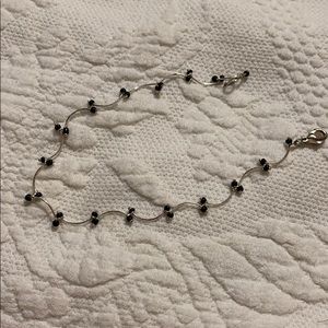 black silver bracelet